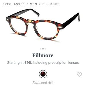 Warby Parker “fillmore”  tortoiseshell glasses